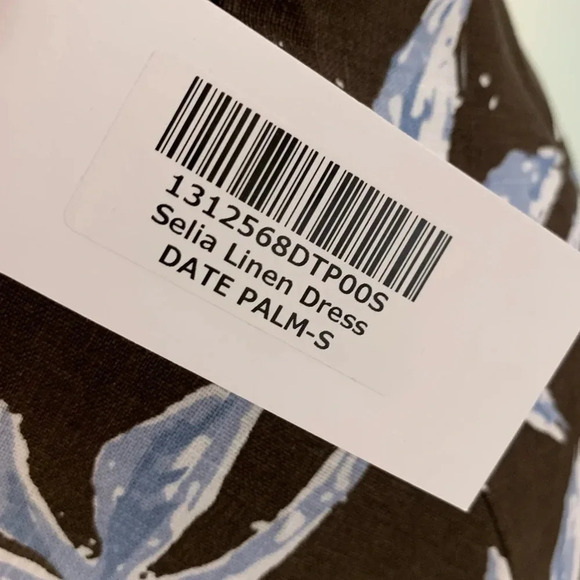 NWT Reformation Linen Dress Selia Midi Desert Palm Brown Size S - Picture 10 of 15